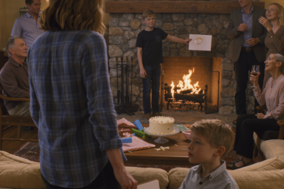 At My Mom’s Birthday, My Brother’s Son Threw My Son’s Drawing Into The Fire And Yelled, “Nobody Wants His Crappy Art Anyway.” Everyone Laughed. That Night, My Dad Texted, “You’re Making Things Uncomfortable — Just Skip Christmas.” I Replied, “So Does The Funding.” By 1 A.M., My Phone Was Melting. 27 Missed Calls.